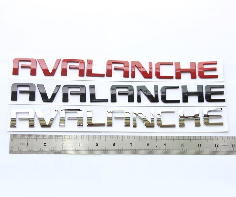 Yoaoo شارة رمز الشعار الكروم الأصلية 1 متوافقة مع Avalanche 07-16 Avalanche Glossy Shiny - Image 3